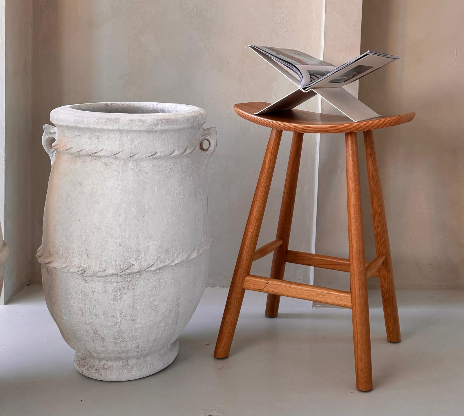 Pot Atlas Wit, L 65 cm