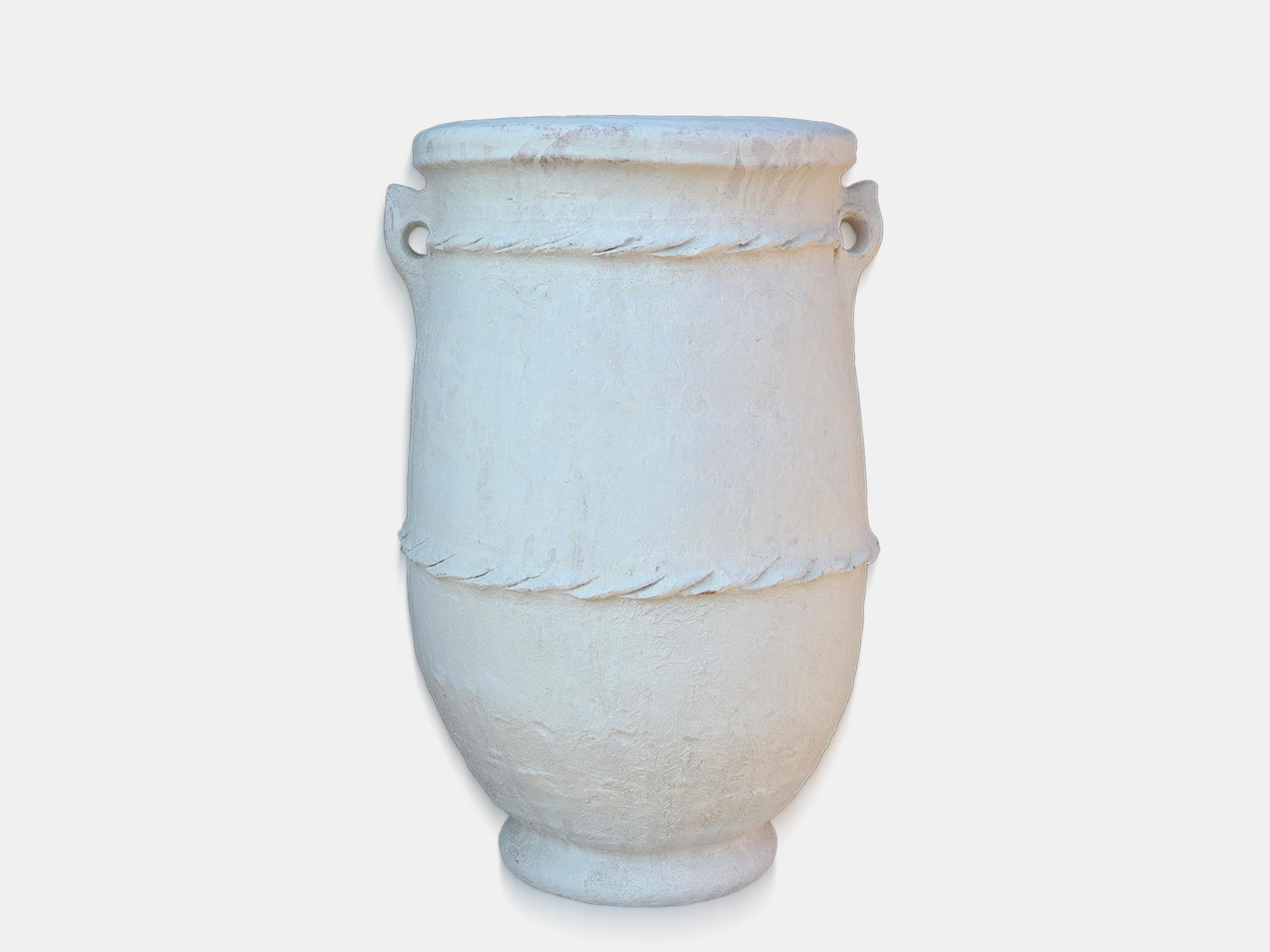 Pot Atlas Wit, L 65 cm