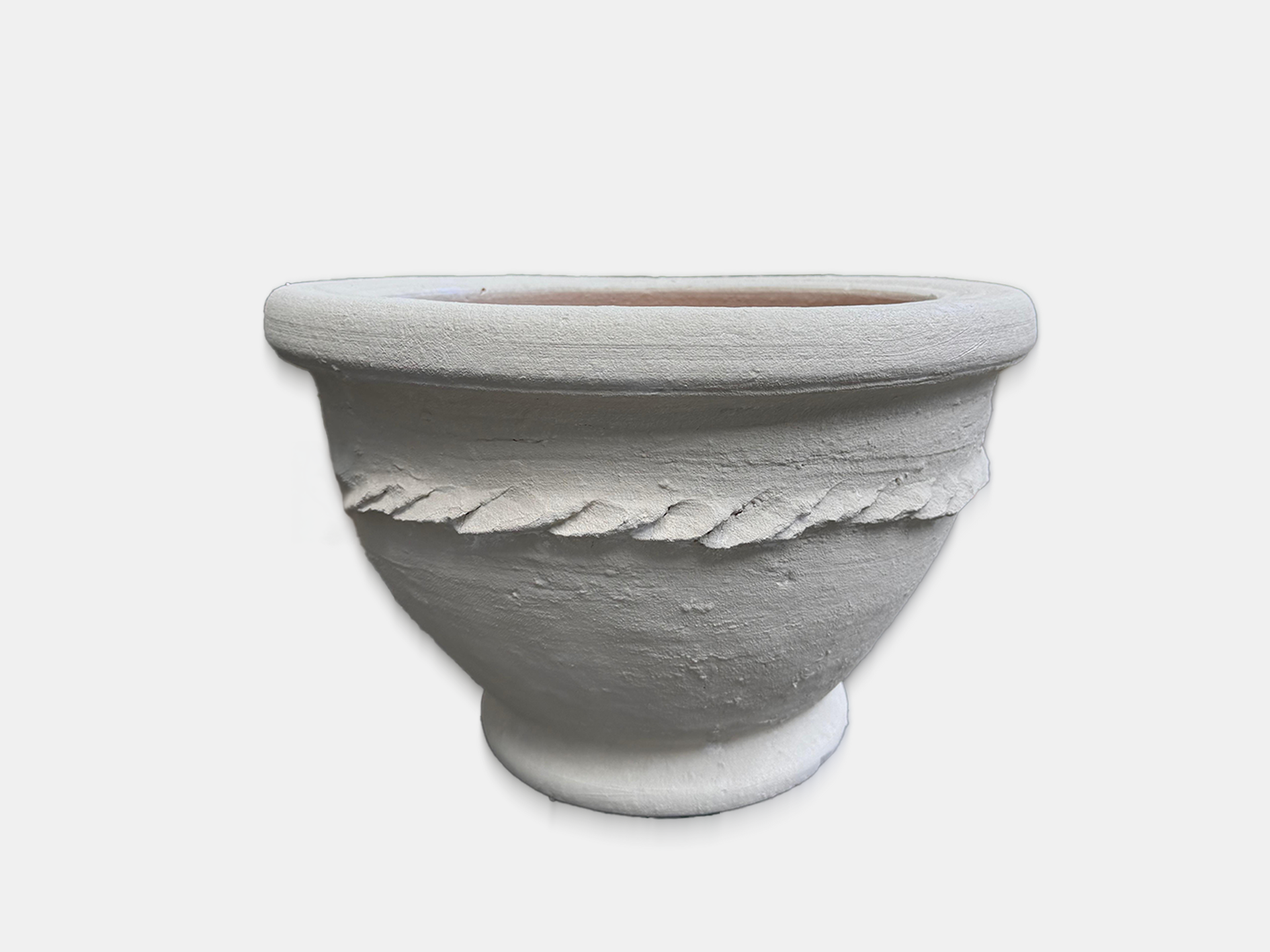 Pot Creta gebroken wit
